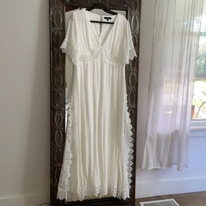 Lulus long white dress